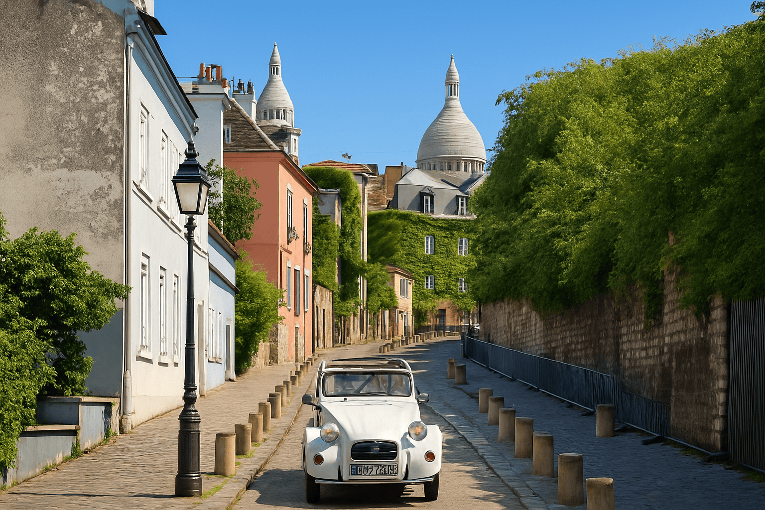 La rue de l'Abreuvoir, typique à Montmartre !'